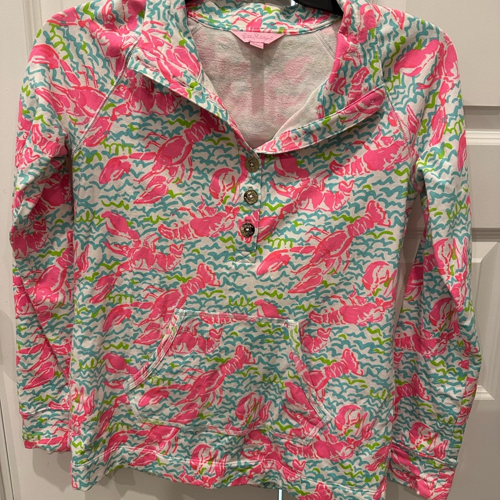 Lilly Pulitzer Pink and Green Patterned Top